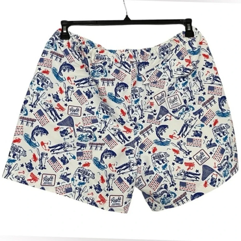 Men's XL Swim Trunks Red, White & Blue The Right‎ Stuff by Academy USA